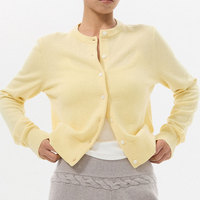 Produits en promotion OEM/ODM – Cardigan pour femme à manches longues, plusieurs couleurs au choix, en 100 % laine mérinos avec boutons