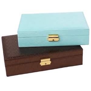 Leather <b>Jewelry</b> Case Fashionable <b>Jewelry</b> <b>Storage</b> Case High Quality PU <b>Jewelry</b> Case - Product Image 1