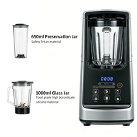 Mixeur sous vide multifonctionnel haut de gamme 1L en acier inoxydable 600W à 9 vitesses pour smoothies, sans BPA, facile à nettoyer, nouveau design
