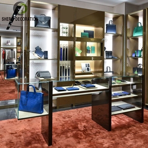 เฟอร์นิเจอร์ตกแต่งร้านกระเป๋าถือสมัยใหม่ ตู้โชว์กระเป๋า ตู้โชว์รองเท้า และตู้โชว์ติดผนัง - Product Image 4