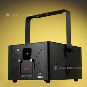TIITEE Control inalámbrico 3W RGB Full Color Disco Dj Laser Stage Lighting Animación Laser <span class=keywords><strong>Show</strong></span> 10W Luz láser con Bluetooth - Product Image 3