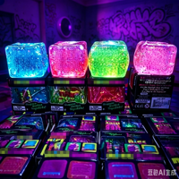 Jouet anti-stress sensoriel en forme de bloc de glace phosphorescent à la maltose, à rebond lent, pour le soulagement du stress, transfrontalier