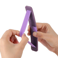 Penyangga Tablet Satu Buah dengan Tali Elastis, Kulit PU, Anti-Selip, Pegangan Jari, Penyangga Ponsel, dan Dudukan iPad