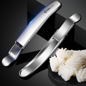 304 Stainless Steel Onion Slicer Multi Function Kitchen Knife For <b>Vegetables</b> And <b>Fruits</b> Shredder Peeler <b>Tool</b> - Product Image 1