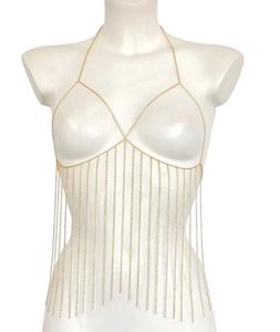 Custom Body <strong>Chain</strong> Tassel Bikini Sexy Dress Breast Shoulder <strong>Chain</strong> 18k <strong>Gold</strong> Plated Body <strong>Chains</strong> Bridal <strong>Top</strong> Women Jewelry - Product Image 6