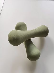 Gimnasio Silicona Fitness Barras Pesas de mano Fitness Gris 2KG Mancuerna suave para Yoga Pilates Culturismo/Ejercicio de entrenamiento de fuerza - Product Image 6