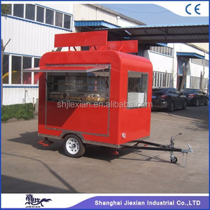 Chariot de nourriture mobile miniature JX-FS220R pour café et cupcakes, avec structure en aluminium, pour la vente de collations et de restauration rapide - Product Image 4