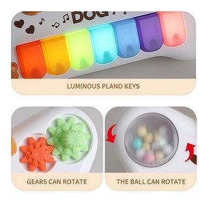 Juguete de Piano con Forma de Animalito EPT, Juguete Musical de Aprendizaje Temprano para Niños con Teclas Luminosas, Juego de Golpear al Ardilla y Sonidos de Animales - Product Image 3