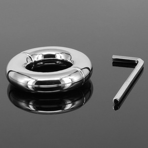 Harga Pabrik Kovida Alat Stimulasi Listrik SM Diameter 28 33 40 45 50mm Baja Tahan Karat Mainan Seks Dewasa Cincin Penis Pria Logam - Product Image 3