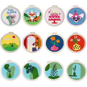 Kit de crochet fait main en laine, motif animal de dessin animé, <span class=keywords><strong>broderie</strong></span> écologique, DIY transfrontalier pour l'étiquetage, produit de vacances - Product Image 2