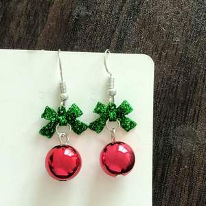 Stainless Steel Glitter Bow Bell Dangle <b>Hook</b> <b>Earrings</b> Women Christmas Atmosphere Party Decoration Holiday Gift Ear Jewelry - Product Image 6