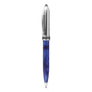<b>Blue</b> Sports Ballpoint <b>Pen</b> with Chrome Stripes 1.0mm Metal Ball <b>Pen</b> Business and Novelty Promotional <b>Pen</b> for Gift - Product Image 1