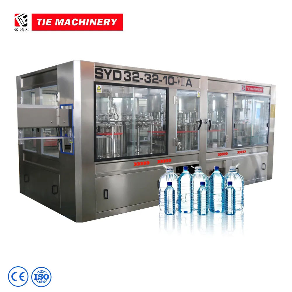 A'dan z'ye 3 In 1 yüksek hızlı otomatik içecek fabrikası saf su şişe dolum makinesi hattı