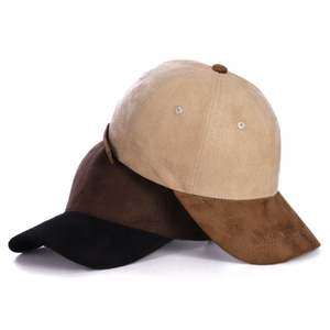 Casquette de baseball sportive à deux tons en daim Hiblan personnalisée BSCI, 6 panneaux, logo brodé 3D, vente en gros, structurée, style papa, 100% polyester - Product Image 4