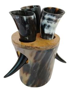 ผู้จัดจำหน่ายจากอินเดีย แก้วน้ำเขาสัตว์แบบดั้งเดิมสไตล์นอร์ดิก ผลิตด้วยมือจากเขาสัตว์ธรรมชาติ สำหรับงานเลี้ยง จำหน่ายในปริมาณมาก - Product Image 6