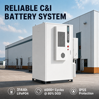 125kW 241kWh C&I Enerji Depolama Sistemi LiFePO4 Batarya ESS, Tepe Tüketimini Düşürme, Talep Yönetimi, Güneş Enerjisi Kendi Kendine Tüketim EMS Projesi için