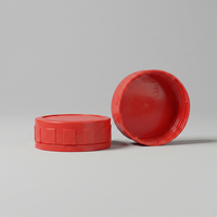 Capuchon en plastique inviolable 51ID 53.7OD PP pour bouteille d'huile moteur Honda, anneau antivol, couvercle à vis antidérapant à nervures