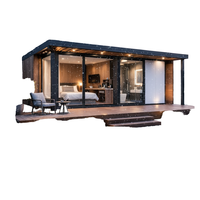Maison modulaire préfabriquée en acier léger, design moderne de luxe, étanche, pour hôtel, appartement, villa, vie en plein air