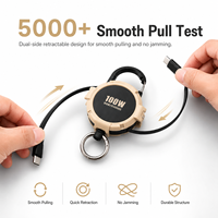 Cable USB C a USB C Retráctil de 100W al por Mayor para Distribuidores y Minoristas