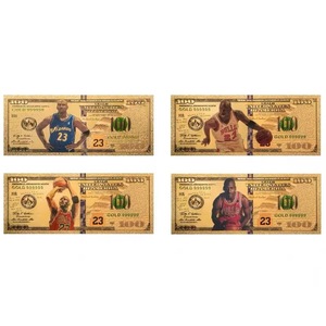 Tarjeta <span class=keywords><strong>de</strong></span> Nota con Lámina Dorada Personalizada <span class=keywords><strong>de</strong></span> Fábrica, Billete <span class=keywords><strong>de</strong></span> 100 Dólares con Lámina Dorada <span class=keywords><strong>de</strong></span> <span class=keywords><strong>Michael</strong></span> <span class=keywords><strong>Jordan</strong></span>, Icono del Chicago <span class=keywords><strong>Bulls</strong></span> - Product Image 5