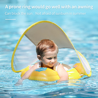 Swimbobo Enfants Anneau de natation gonflable pour enfants Protection de conception de natation Matériel PVC Anneau de flottaison pour bébé avec auvent détachable