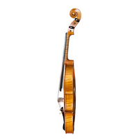 Sinomusic Handmade Oil Paint High End Quality String Instrument Golden Yellow Solid Spruce Top Flame Maple Body Advanced Violin