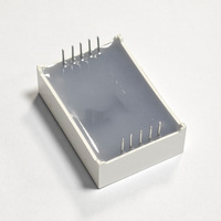 Layar LED 7 Segmen 1 Inci 1 Digit Cahaya Putih Kecerahan Tinggi Besar untuk Modul Indikator Panel Kontrol Industri