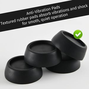Coussinets anti-vibrations pour <span class=keywords><strong>machine</strong></span> <span class=keywords><strong>à</strong></span> <span class=keywords><strong>laver</strong></span> Pieds en caoutchouc Tapis anti-vibration Base de jambe universelle anti-bruit pour meubles - Product Image 2