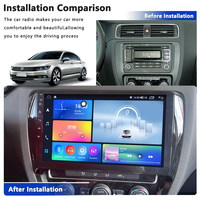 Meihua Cadre d'intégration autoradio 10 pouces pour VW SAGITAR 2012-2018, style populaire, kits d'intérieur