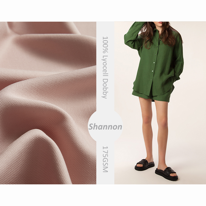 Новая модная ткань 100% lyocell ананас сетка dobby ткань для платья