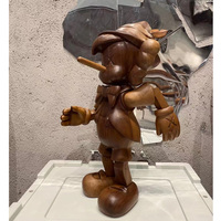 Personnage de dessin animé personnalisé sculpture artisanale en bois Pinocao figurine ornements pour la décoration