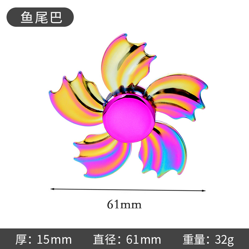 Cola de pez colorida