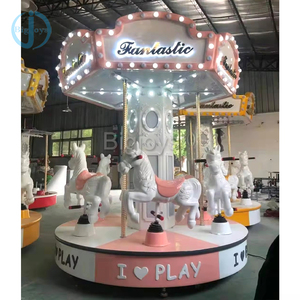 Carrusel de 6 Asientos Personalizado en Color para Niños, Carrusel Comercial para Parque de Atracciones en Venta - Product Image 4