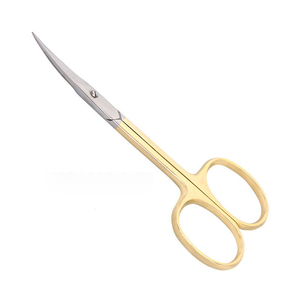 Tijeras para Cutículas Curvas de Acero Inoxidable con Punta Afilada para Diestros, Marca Personalizada, Pinza de Manicura Sostenible, Novedad 2024 - Product Image 4