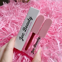 Mode Unique Carré Transparent Cristal Lèvres Glaçure 1.5ml Fine Tête De Brosse Applicateur Maquillage Cosmétiques Brillant À Lèvres Tube