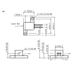 Diodo Láser de Fibra de Alta Potencia de 1.5W, 1550nm, Paquete de 2 Pines para Construcción e Industria, Salida de Onda Continua - Product Image 2