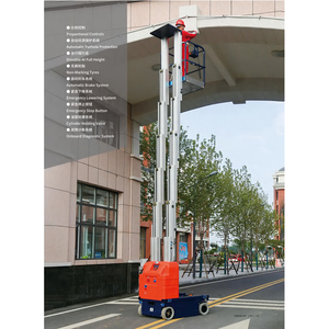 Plataforma Elevadora Aérea de Aluminio Autopropulsada - Elevador Vertical de Mástil Único Móvil Tipo Escalera - Precio Económico al por Mayor - Product Image 5