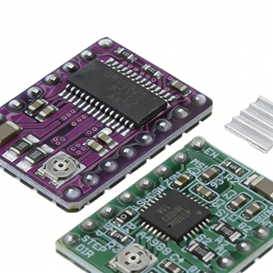 ชิ้นส่วนเครื่องพิมพ์3D แผงวงจรสเต็ปมอเตอร์โมดูล DRV8825 <span class=keywords><strong>A4988</strong></span>แบบสเต็ปเปอร์มอเตอร์ไดร์เวอร์พร้อมแผงระบายความร้อน1.4 - Product Image 1
