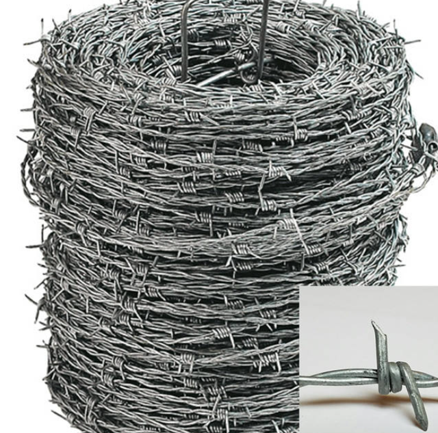 Galvanized Barbed Wire - Rustproof Coiled Barbed Wire for Security Fencing & Perimeter Protection