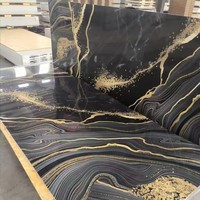 Panneaux Muraux en PVC Intérieur Effet Marbre Kaisheng 2mm 1220*2440mm, Feuilles de Marbre UV PVC pour la Décoration Murale et l'Aménagement Intérieur