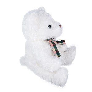 Orsacchiotto di <span class=keywords><strong>Peluche</strong></span> Bianco Morbido <span class=keywords><strong>con</strong></span> <span class=keywords><strong>Fiocco</strong></span>, Simpatico Animale di <span class=keywords><strong>Peluche</strong></span> per Bambini, Regalo per Ragazze e Decorazione per la Casa - Product Image 2