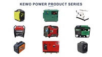 Générateur triphasé KEWO, générateurs diesel portables, prix d'usine, 5kw/8kw, type ouvert, petit générateur pour la maison