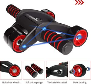 PROIRON Rouleau Abdominal Pliable Silencieux, Roue Abdominale en Acier Inoxydable pour la Musculation à Domicile, au Bureau ou en Salle de Sport, pour Hommes et Femmes - Product Image 4