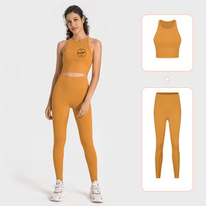 Conjunto <span class=keywords><strong>de</strong></span> Yoga <span class=keywords><strong>de</strong></span> nuevo diseño, <span class=keywords><strong>ropa</strong></span> deportiva <span class=keywords><strong>de</strong></span> entrenamiento, sujetador y mallas, conjunto <span class=keywords><strong>de</strong></span> 2 piezas, corte en V, Beck Y Back, conjuntos <span class=keywords><strong>de</strong></span> Yoga Sexy sin costuras, Fitness para mujer - Product Image 6
