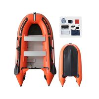 Canoë pneumatique rigide pour passagers, type hovercraft, avec plancher en aluminium, pour la vente