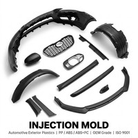 Piezas de Moldeo por Inyección de Plástico de Alta Precisión Personalizadas para Componentes Automotrices, Materiales ABS/PA66, Servicio Integral de Fábrica