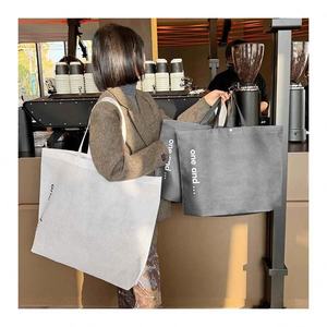 Hot Selling Custom Print Grocery Recycle Reusable Non-Woven Fabric Takeaway Storage <b>Folding</b> <b>Bag</b> with Logo for Shopping - Product Image 1