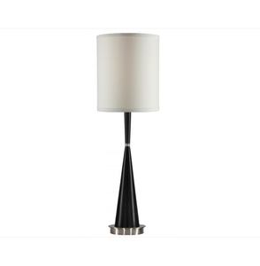<b>Black</b> and White Color Ceramic <b>Table</b> Lamp with On\off Switch on Base for Hotel <b>Bedside</b> Reading Lamp - Product Image 5
