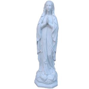 Estatua religiosa de mármol blanco, Estatua de la Virgen María en mármol blanco - Product Image 6
