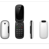 Teléfono Flip GSM con Pantalla TFT de 1.77 Pulgadas, Doble SIM, Teclado, Radio FM, Idioma Francés/Español, Cámara, Funciones Básicas, Logotipo Personalizado, Comunicación Diaria